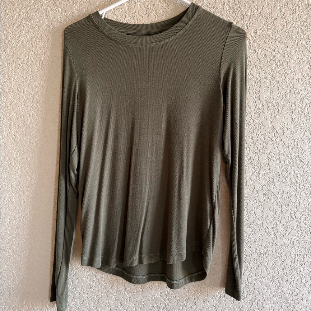 Magaschoni Forest Green Long Sleeve Top